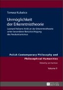 Unmoeglichkeit der Erkenntnistheorie