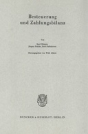 Besteuerung und Zahlungsbilanz