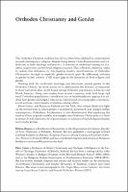 Orthodox Christianity and Gender