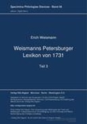 Weismanns Petersburger Lexikon von 1731