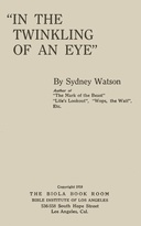 “In the twinkling of an eye”