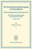 Die Konsumvereinsbewegung in Deutschland.