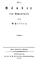 Die Räuber Ein Schauspiel