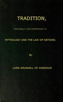 Tradition Principally with Reference to Mythology and the Law of Nations