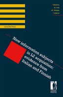 New information subjects in L2 acquisition: evidence from Italian and Finnish