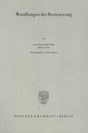 Wandlungen der Besteuerung