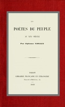 Les poètes du peuple au XIXe siècle