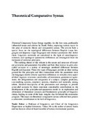 Theoretical Comparative Syntax