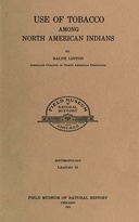 Use of tobacco among North American Indians