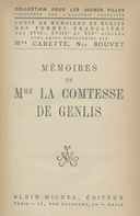 Mémoires de Mme la Comtesse de Genlis