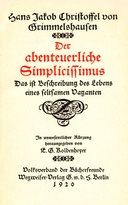Der abenteuerliche Simplicissimus
