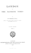 London in the Jacobite Times