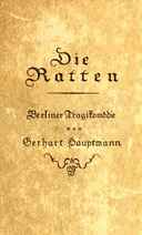 Die Ratten: Berliner Tragikomödie Die Ratten: Berliner Tragikomödie