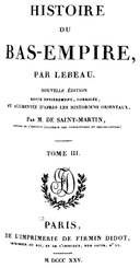 Histoire du Bas-Empire. Tome 03