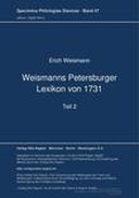 Weismanns Petersburger Lexikon von 1731