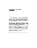 Ethical Codes and Income Distribution