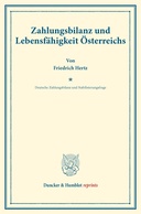 Zahlungsbilanz und Lebensfähigkeit Österreichs.