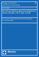 Der (Privat-)Wohnungseinbruchdiebstahl nach § 244 Abs. 1 Nr. 3, Abs. 4 StGB