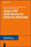 Qualität in der Inhaltserschließung