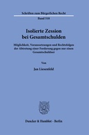 Isolierte Zession bei Gesamtschulden