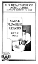 USDA Farmer's Bulletin 1460 Simple Plumbing Repairs in the Home