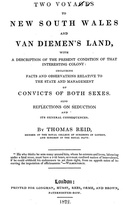 Two Voyages to New South Wales and Van Diemen's Land