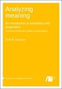 Analyzing Meaning - Second corrected and slightly revised edition