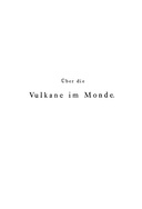 Über die Vulkane im Monde