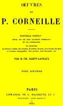 Œuvres de P. Corneille, Tome 07