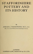 Staffordshire pottery and its history