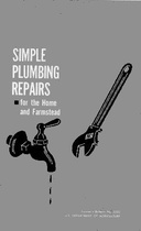 USDA Farmers' Bulletin No. 2202: Simple Plumbing for the Home