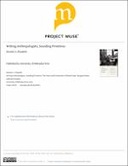 Writing Anthropologists, Sounding Primitives: The Poetry and Scholarship of Edward Sapir, Margaret Mead, and Ruth Benedict