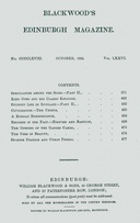 Blackwood's Edinburgh Magazine, Vol. 76, No. 468, October, 1854