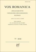 Vox Romanica 77 (2018)
