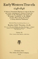 Early western travels 1748-1846, v.9