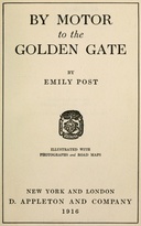 By motor to the Golden Gate