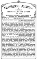 Chambers's Journal of Popular Literature, Science, and Art, fifth series, no. 134, vol. III, July 24, 1886