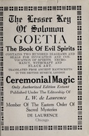 The Lesser Key of Solomon Goetia The Book of Evil Spirits