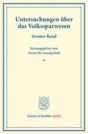 Untersuchungen über das Volkssparwesen.