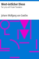 West-östlicher Divan: Ten Lyrics with Friulian Translation
