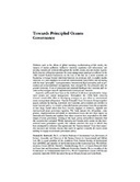 Towards Principled Oceans Governance