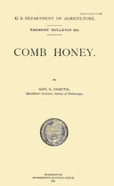 USDA Farmers' Bulletin No. 503: Comb Honey